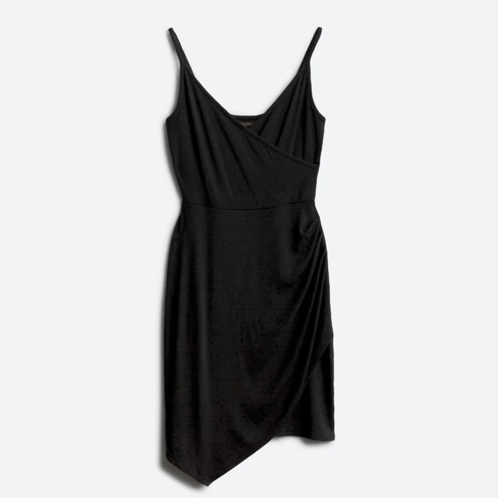 41 Hawthorn Fraidy Knit Surplice Dress Black S